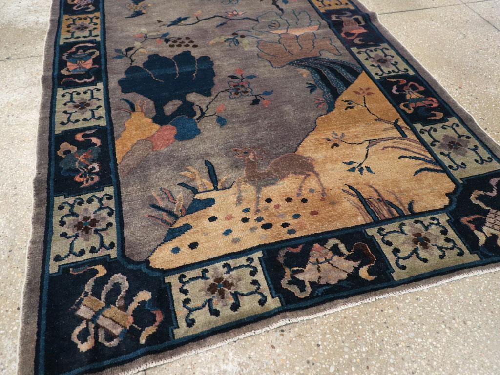 Alfombra Acentuada Art Decó China Vintage siglo XX en venta