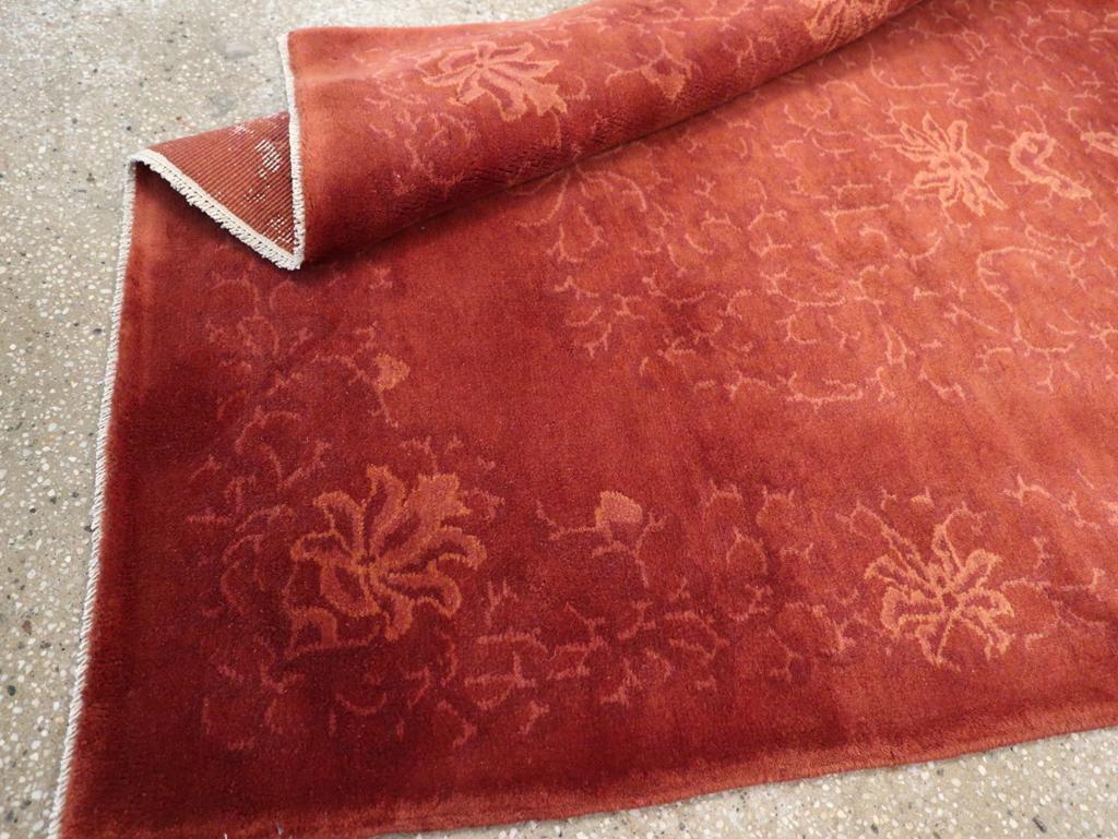 Vintage Chinese Art Deco Accent Rug For Sale 2