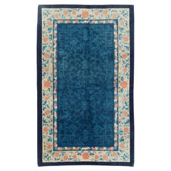 Vintage Chinese Art Deco Accent Rug