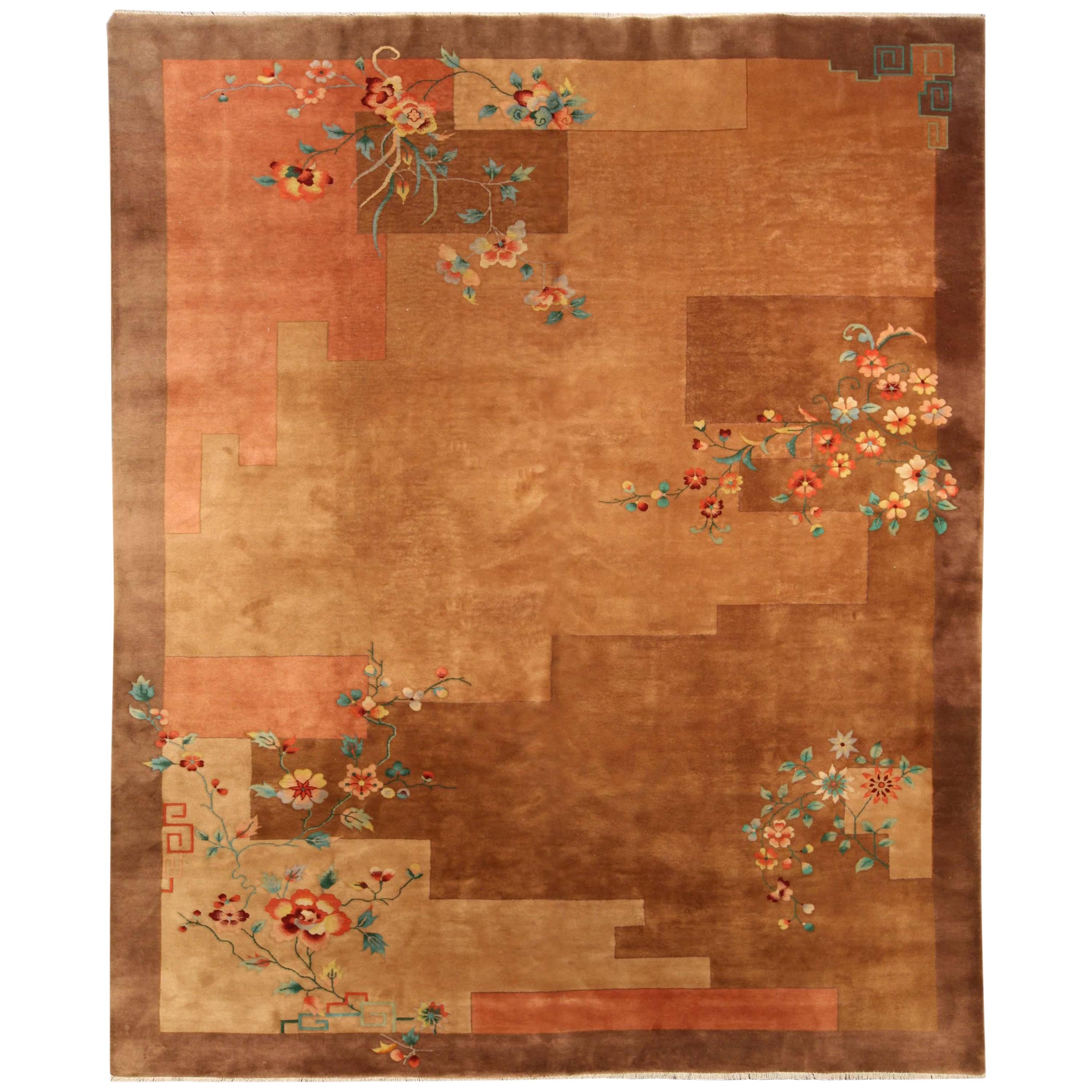 Vintage Chinese Art Deco Carpet