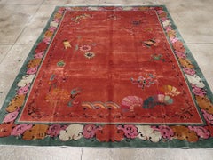 Galerie Shabab Collection Mid-20th Century Chinese Art Deco Room Size Carpet