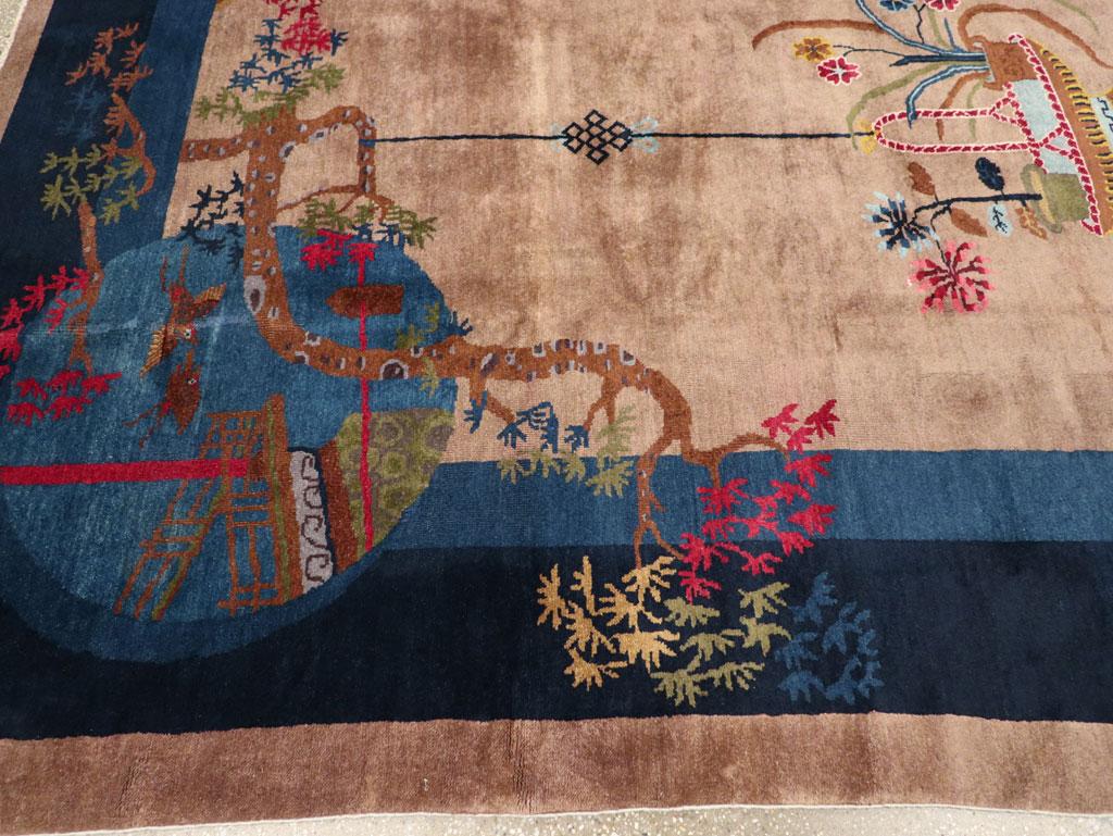 20th Century Vintage Chinese Art Deco Room Size Carpet For Sale