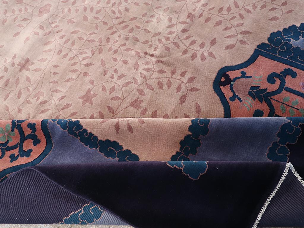 Alfombra Vintage China Art Decó Tamaño Habitación Lana en venta