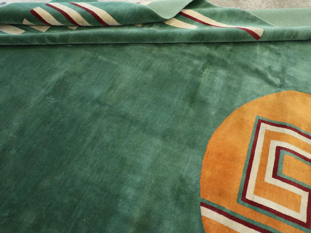 Vintage Chinese Art Deco Room Size Carpet For Sale 2