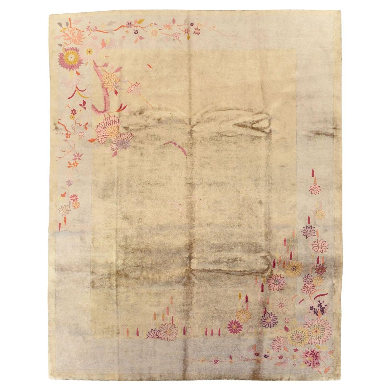 Alfombra Vintage China Art Decó Tamaño Habitación en venta