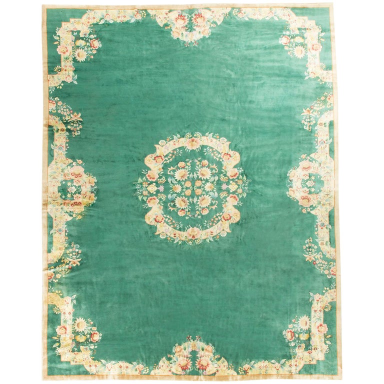 Vintage Chinese Art Deco Rug, circa 1930 For Sale at 1stdibs