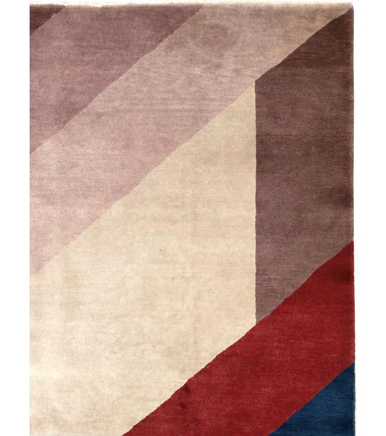 Hand-Knotted Vintage Chinese Art Deco Rug For Sale