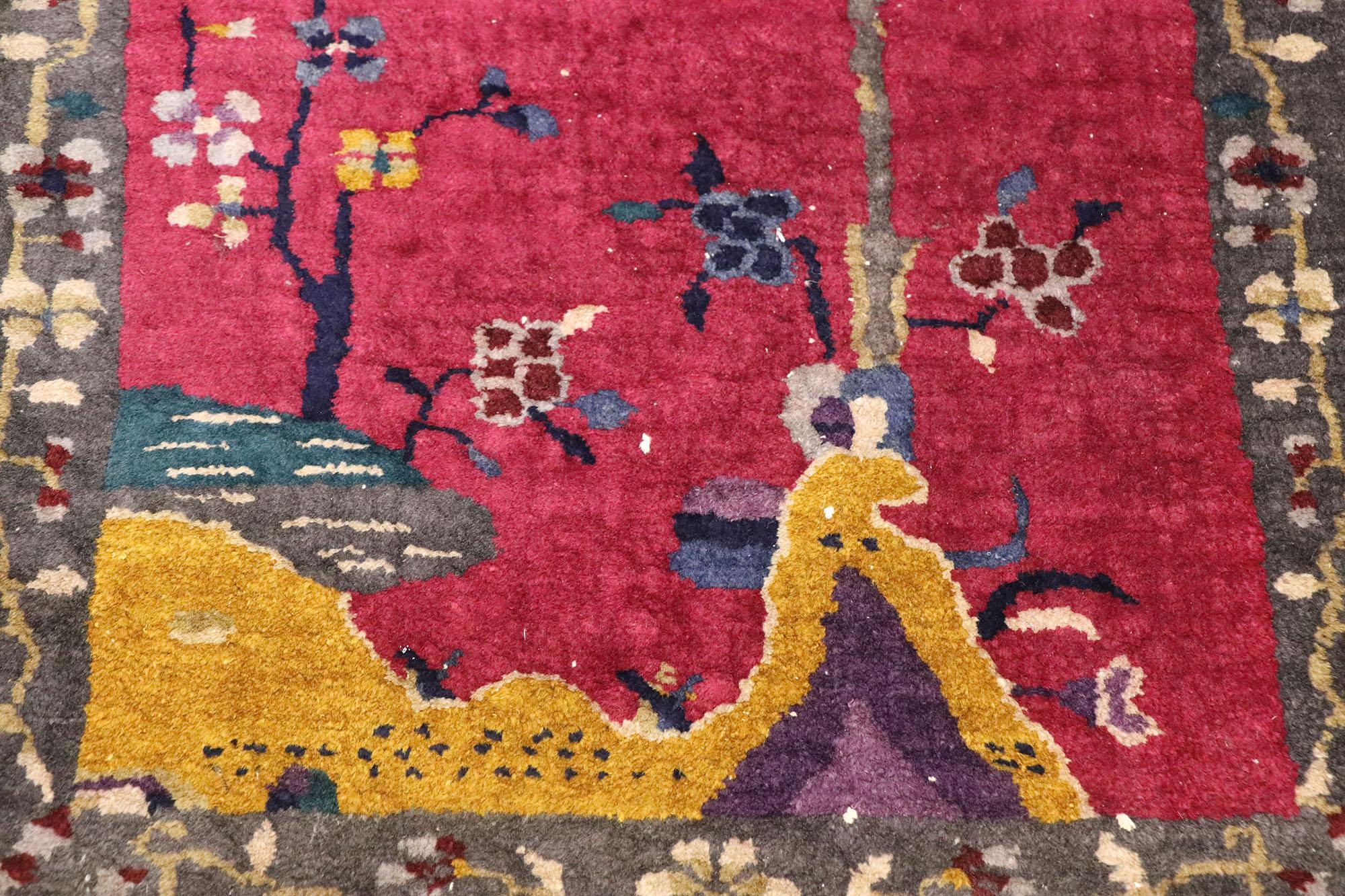 Chinois Tapis chinois Art Déco des années 1920, de style Modernity en vente