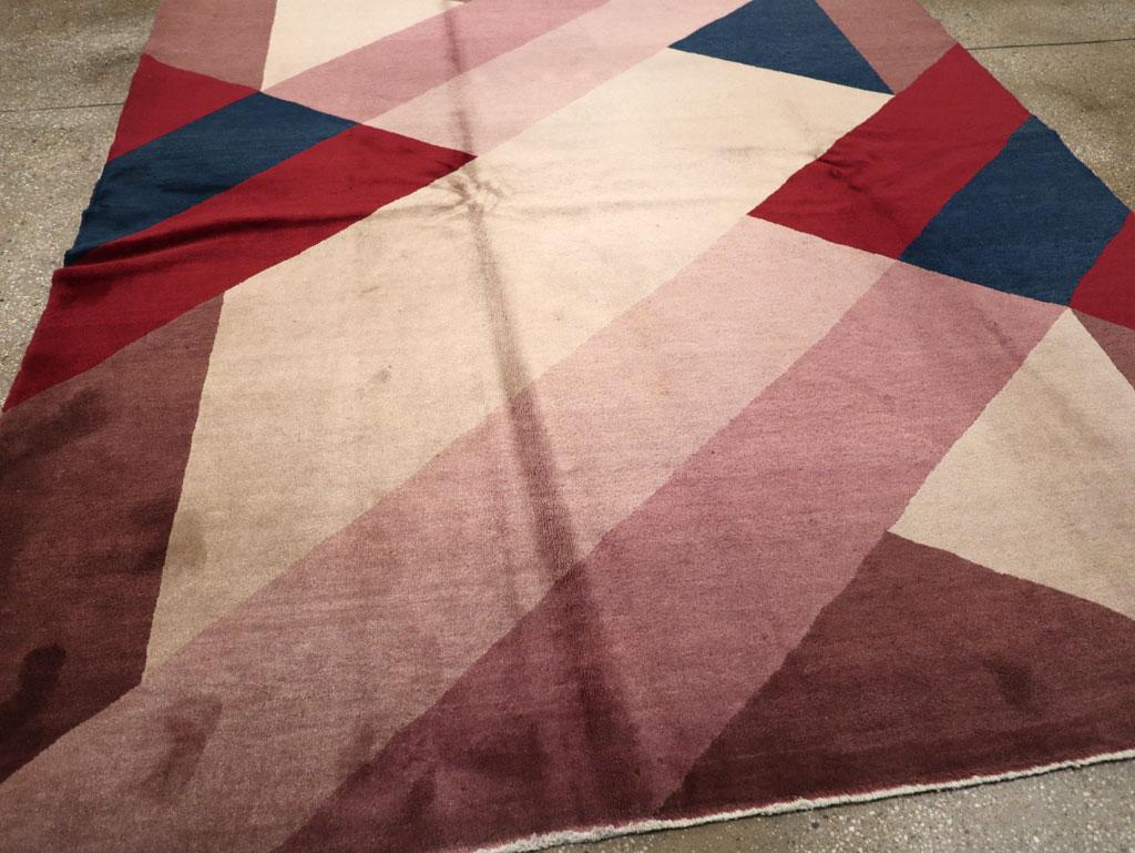 Vintage Chinese Art Deco Rug For Sale 2