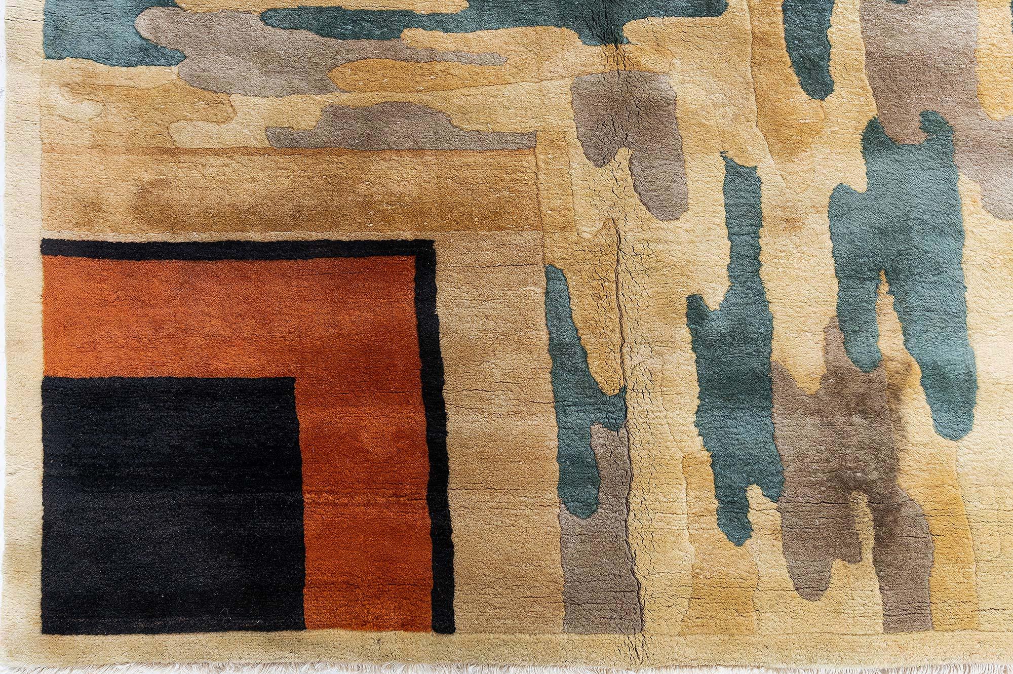 Vintage Chinese Art Deco Rug (Größe angepasst) Doris Leslie Blau (20. Jahrhundert) im Angebot