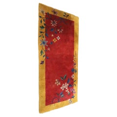 Tappeto vintage cinese Art Deco Scatter, anni '30 circa