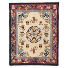Vintage Chinese Art Deco Style Rug
