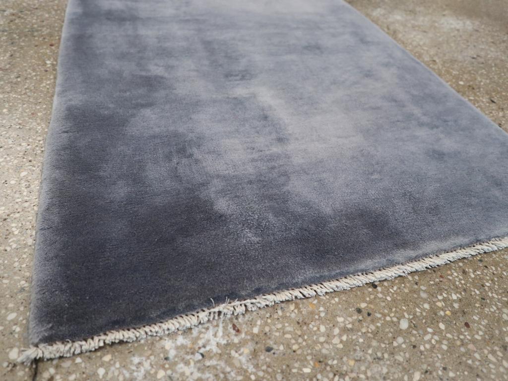 Wool Vintage Chinese Art Deco Throw Rug For Sale