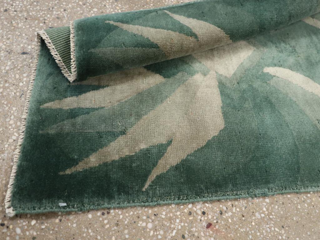 Vintage Chinese Art Deco Throw Rug For Sale 2