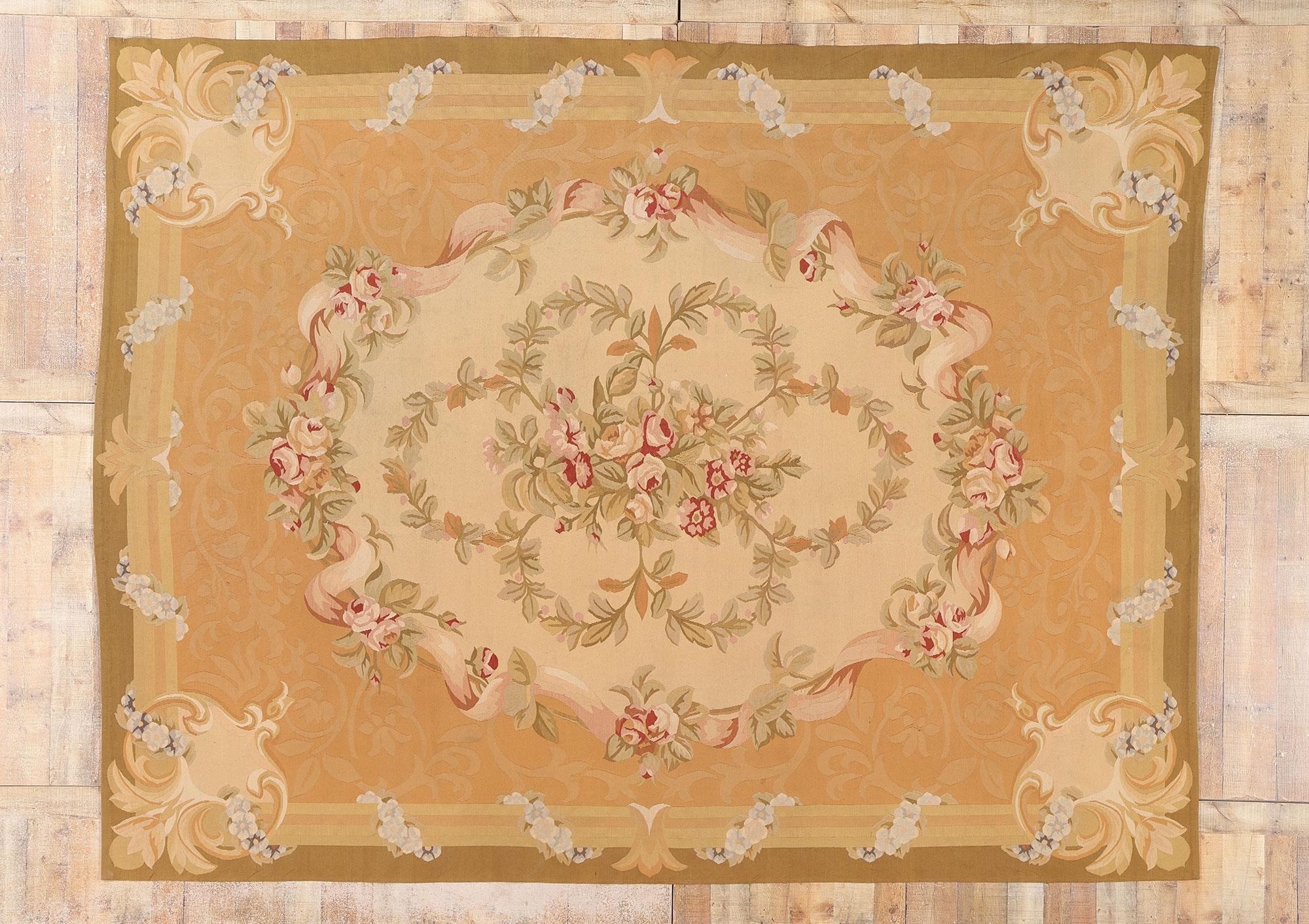 Tapis chinois d'Aubusson de style français traditionnel en vente 2