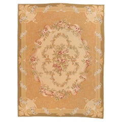 Vintage Chinese Aubusson Carpet with Traditional French Style