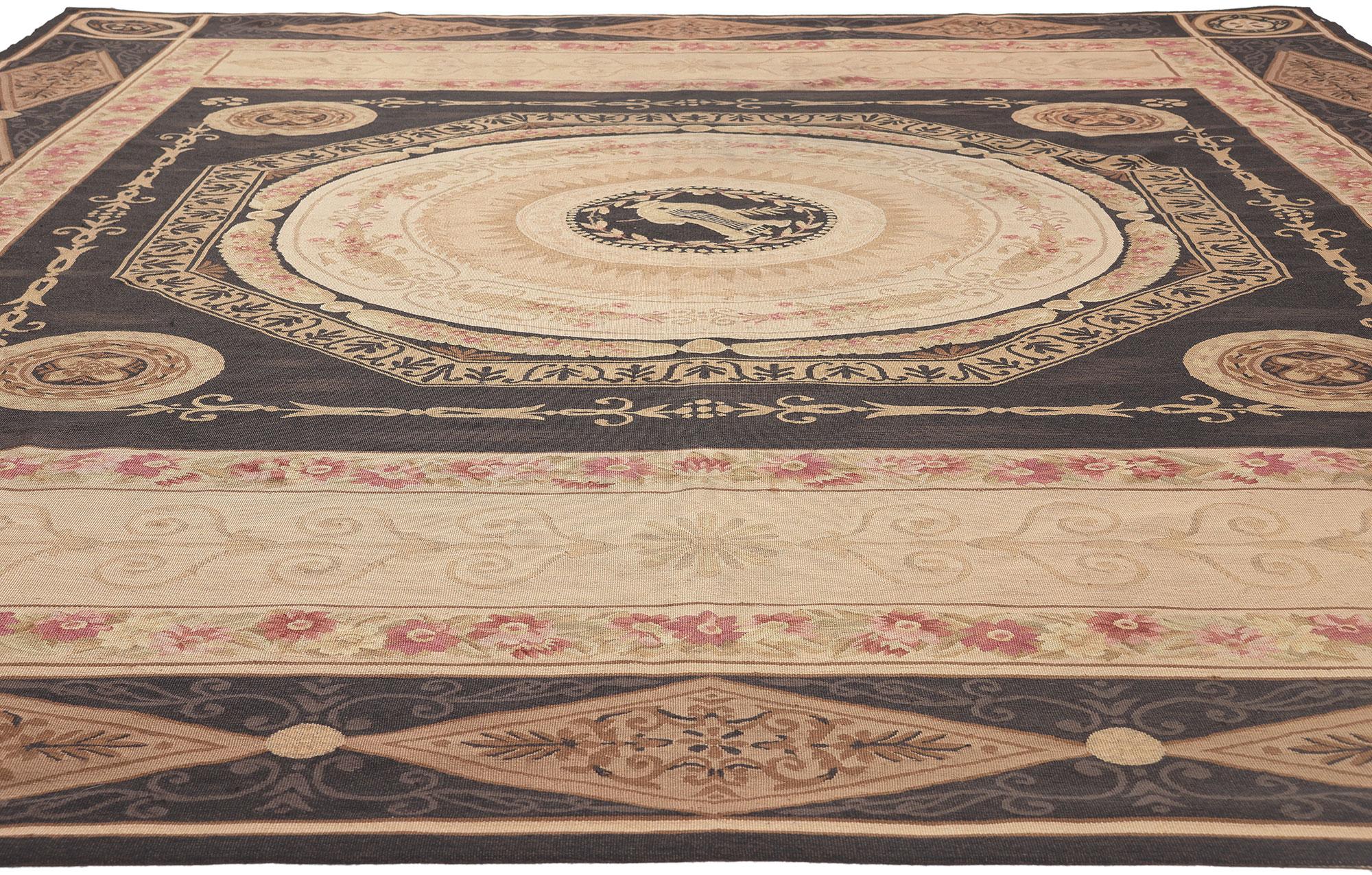 Klassischer chinesischer Aubusson-Teppich, französischer Neoklassizismus trifft auf griechisch-römische Pracht (Chinesisch) im Angebot