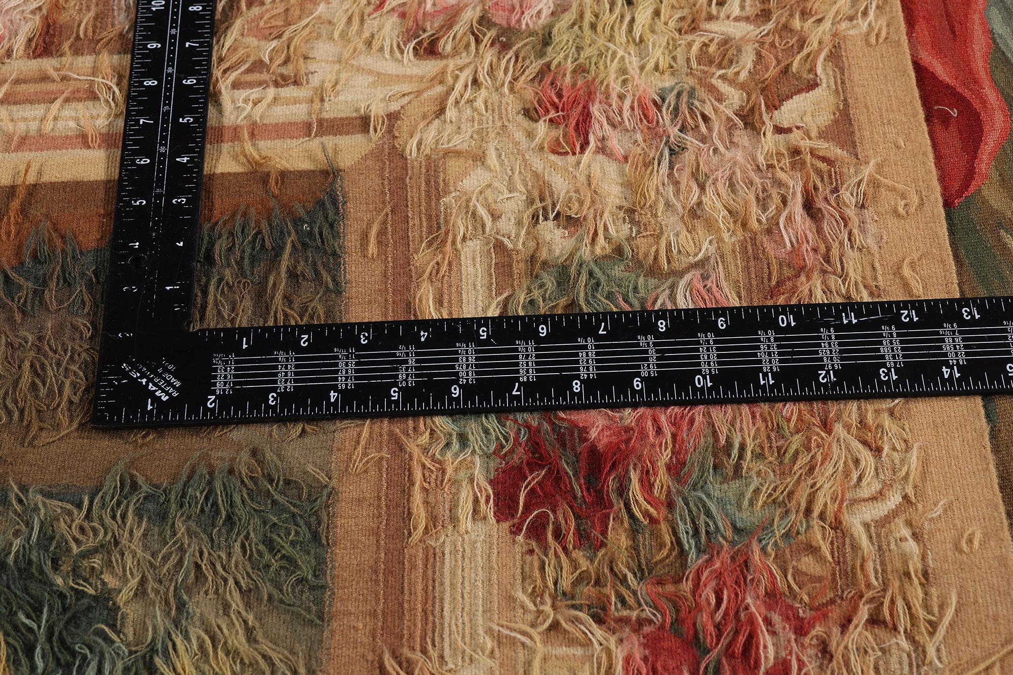Vintage Chinese Aubusson Tapestry with Zephyrus and Flora Ovid’s Metamorphoses For Sale 1