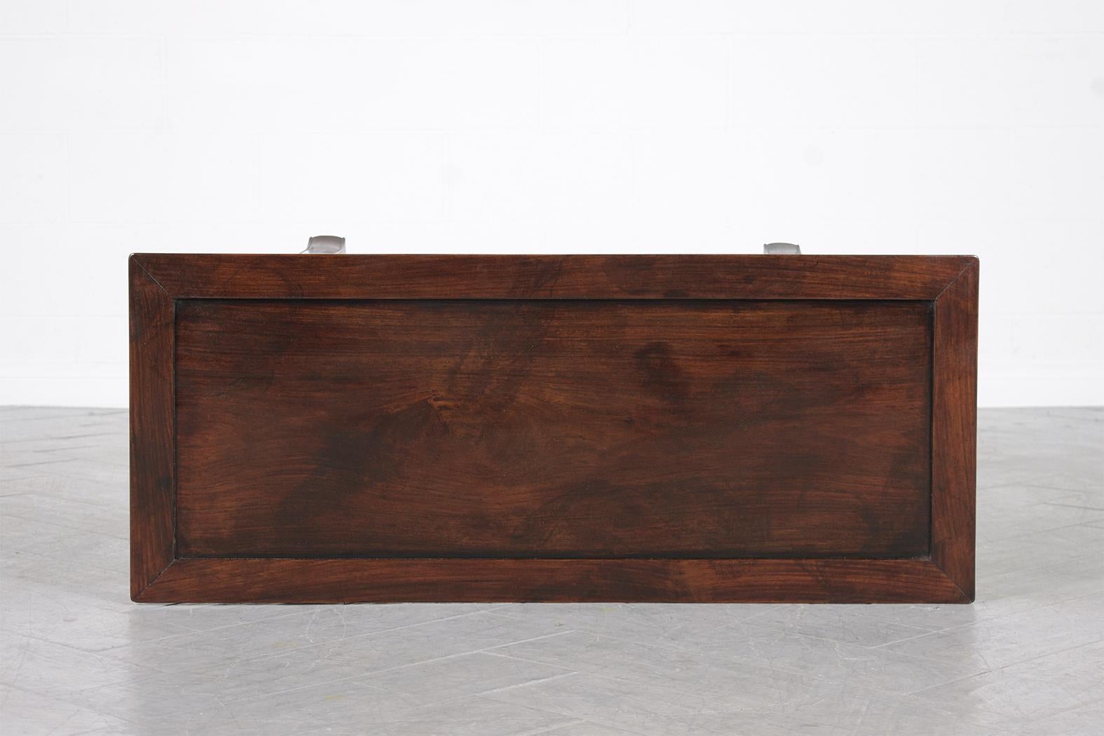 Extraordinary Vintage 1970s Chinese Mahogany Coffee Table For Sale 4