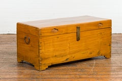Vintage Chest with Carved Seashells on Lid