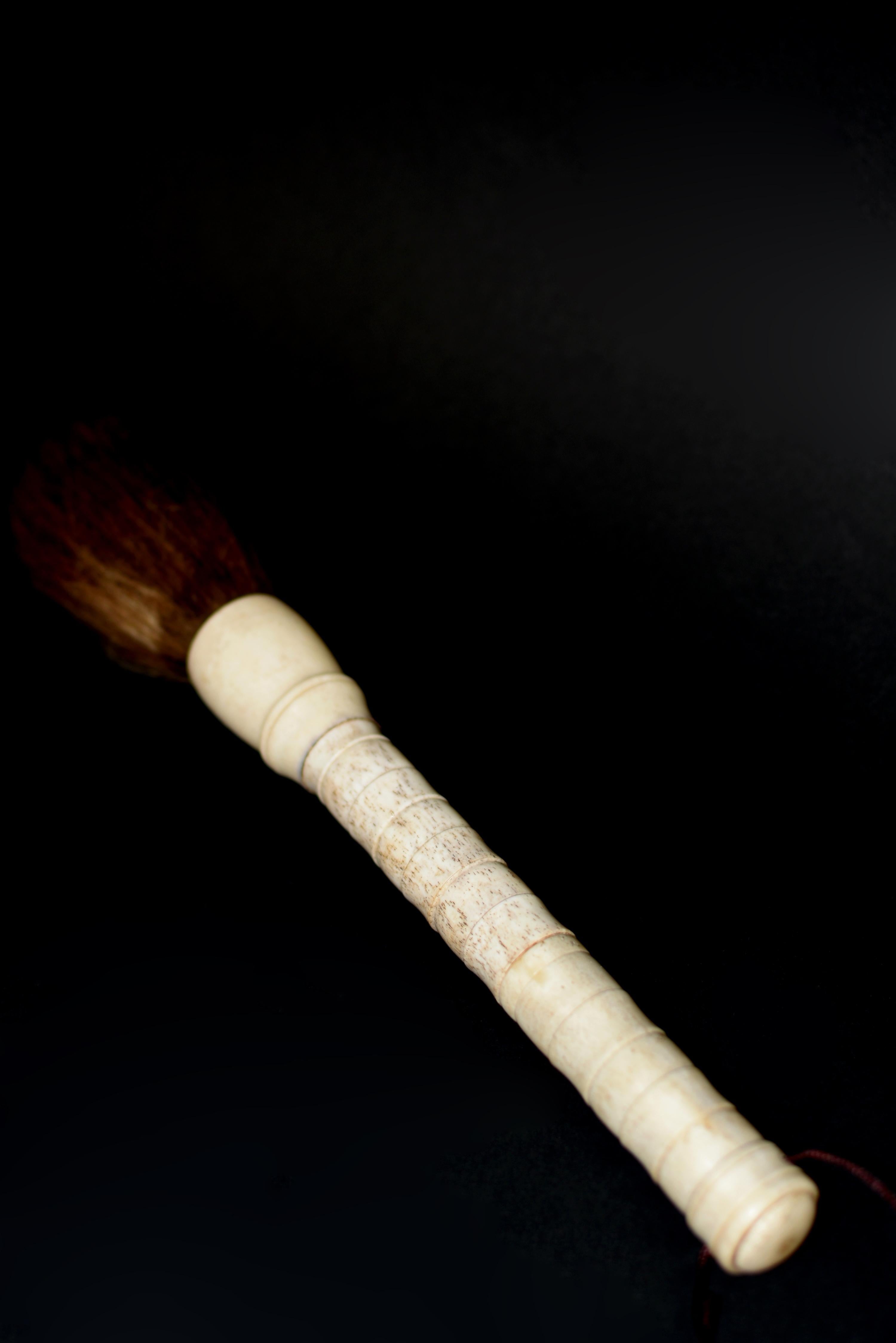Vintage Chinese Bone Calligraphy Brush For Sale 3