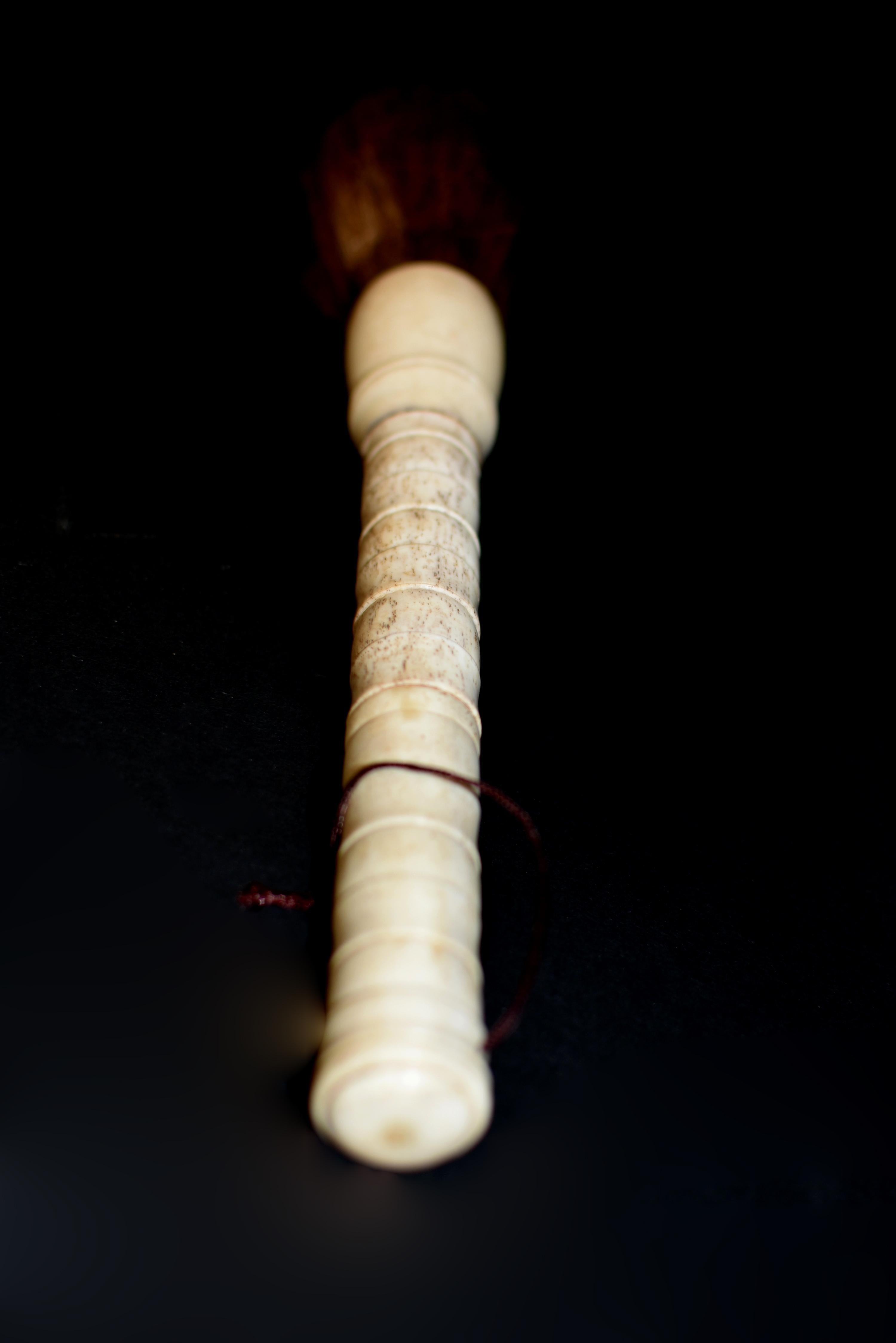 20th Century Vintage Chinese Bone Calligraphy Brush For Sale