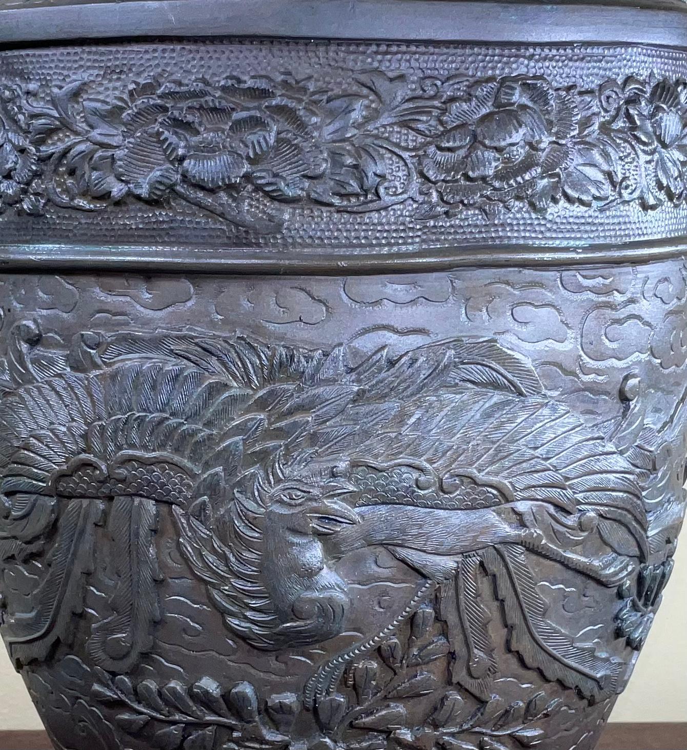Vintage Chinese Bronze Vase 3