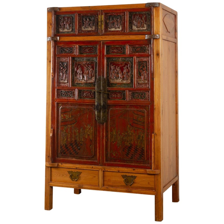 Vintage Chinese Cabinet 1950s For, Chinese Kitchen Cabinets Brooklyn