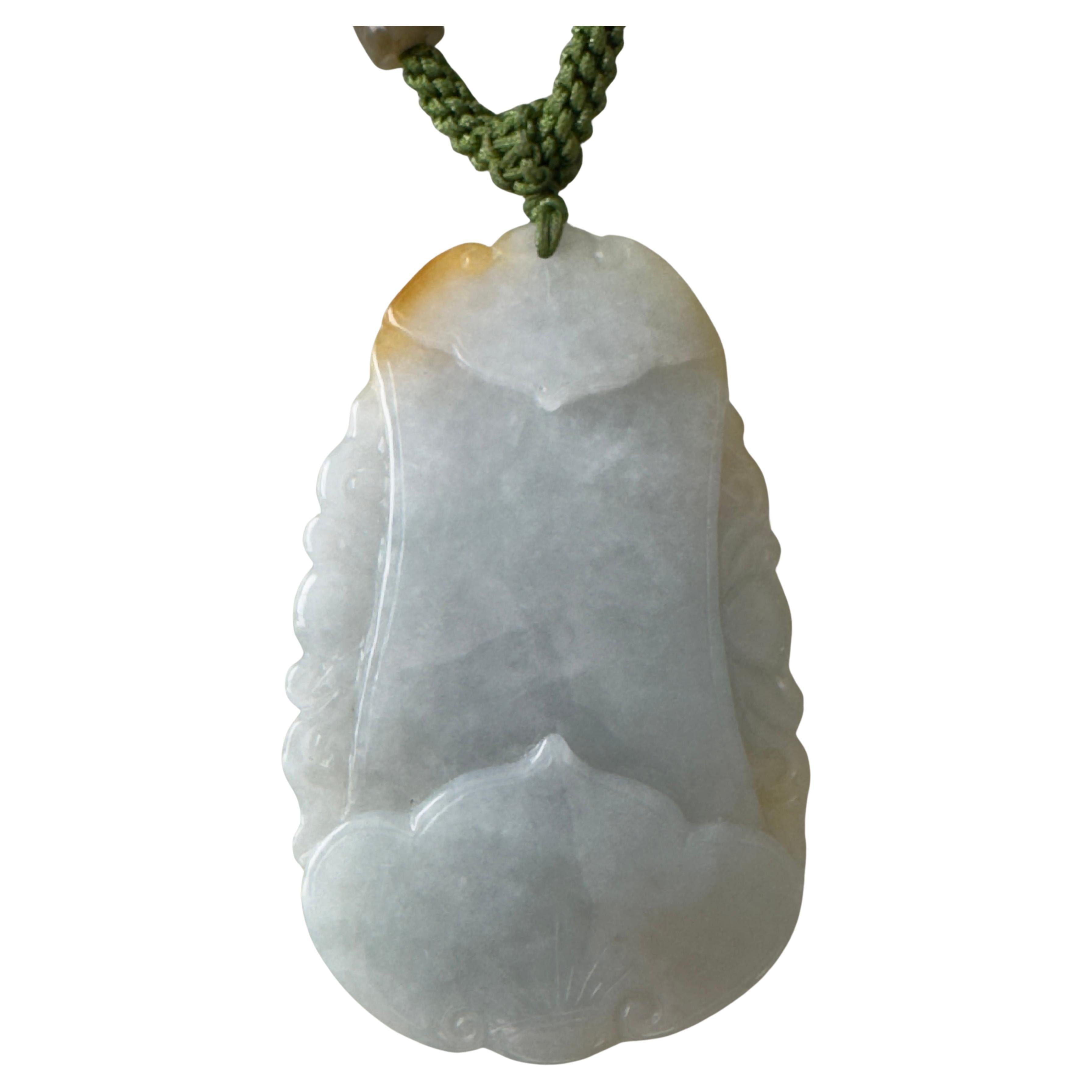 Women's or Men's Vintage Chinese Jade Pendant With Dragon Horse For Sale