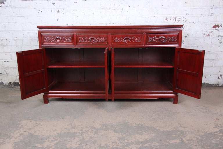 Vintage Chinese Carved Rosewood Sideboard Credenza at 1stDibs chinese