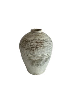 Vintage Chinese Ceramic Pickling Jars in Jade Green & White