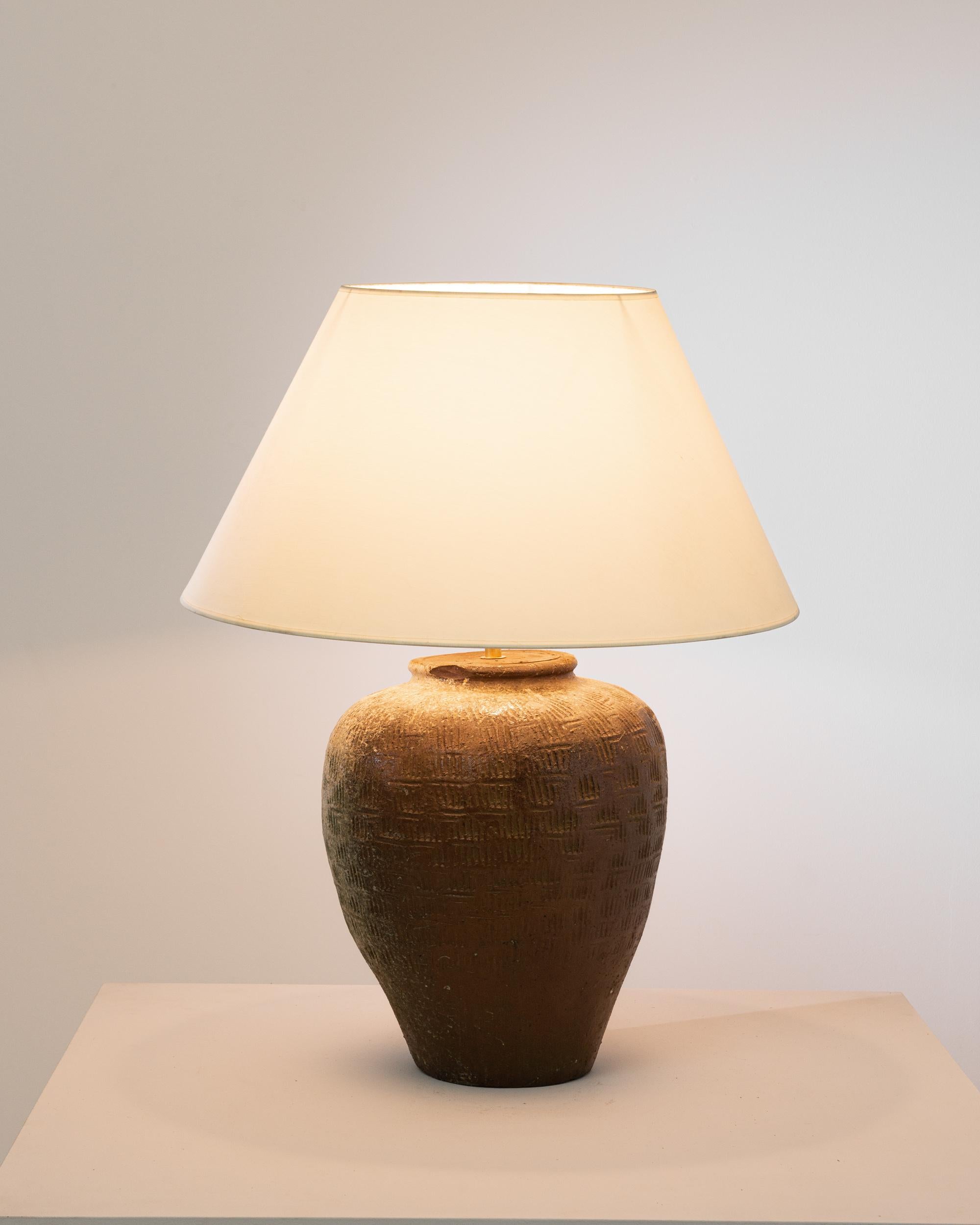 Vintage Chinese Ceramic Vase Table Lamp 3