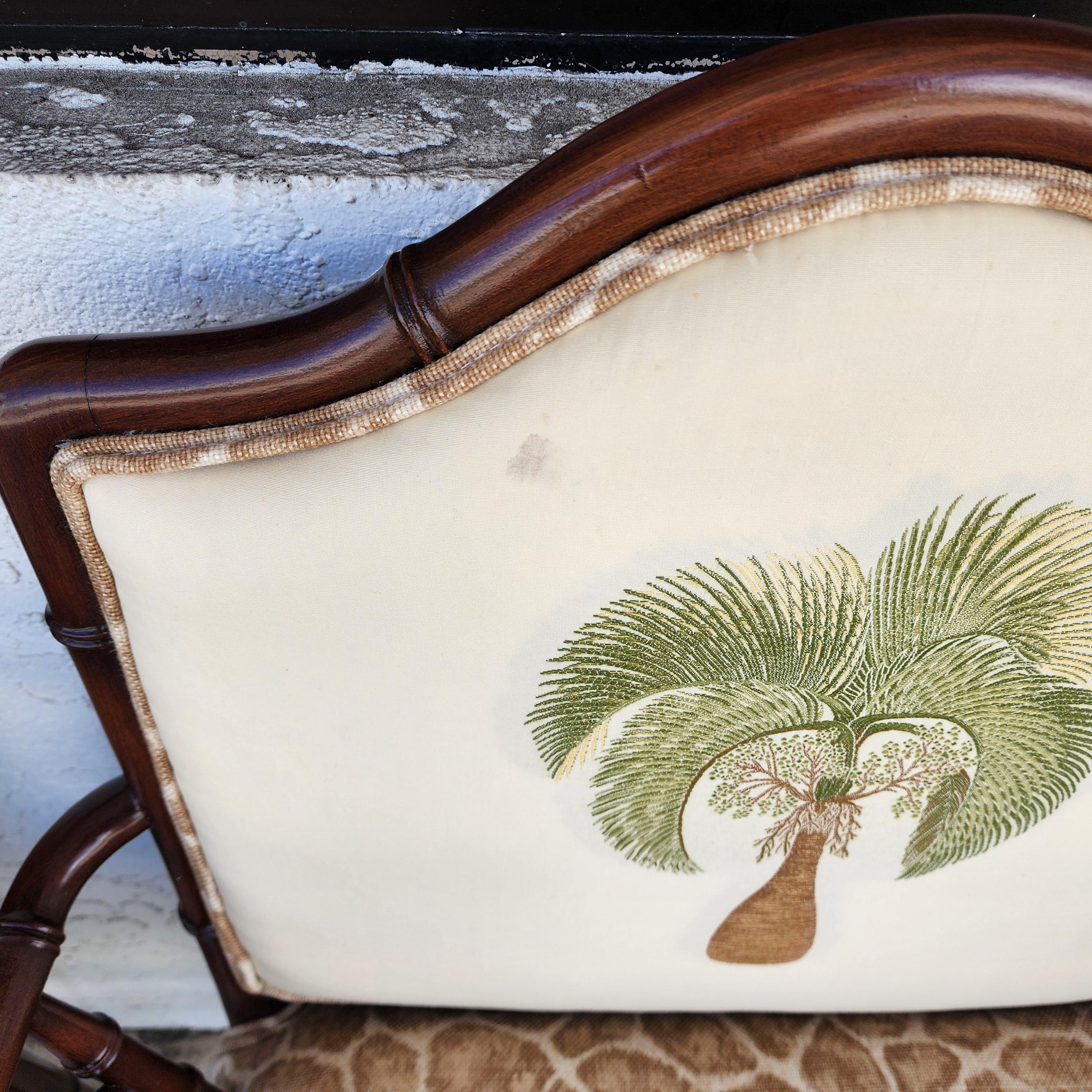 Vintage Chinese Chippendale Esszimmerstühle Bambus Satz von 8 im Angebot 11