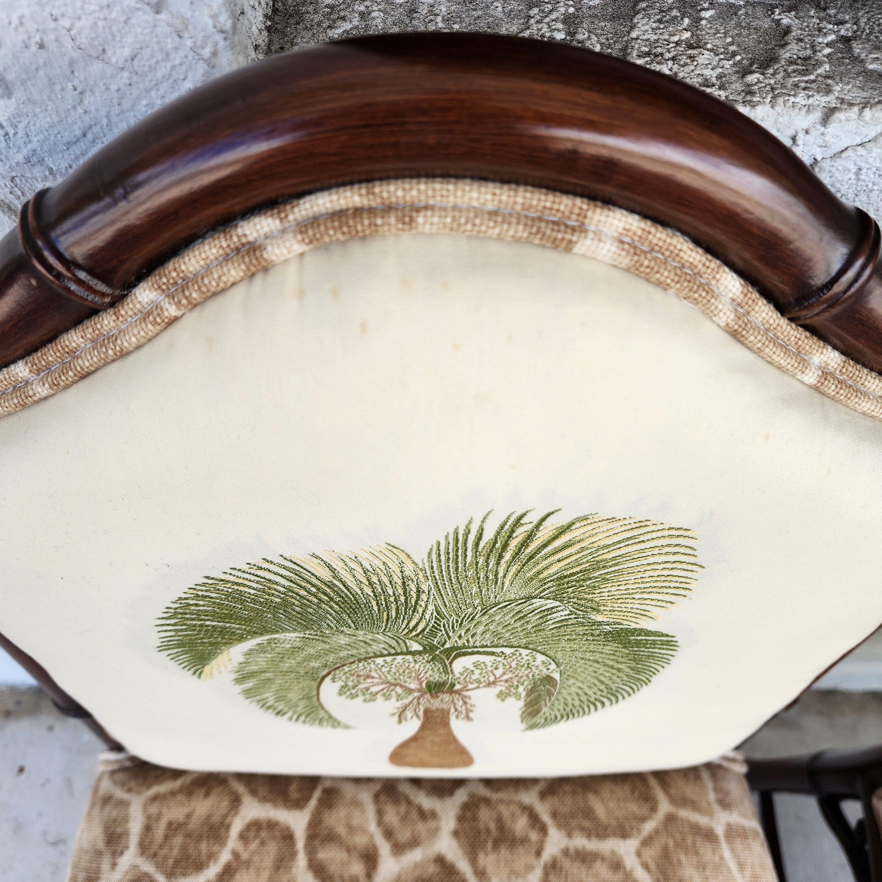 Vintage Chinese Chippendale Esszimmerstühle Bambus Satz von 8 im Angebot 13
