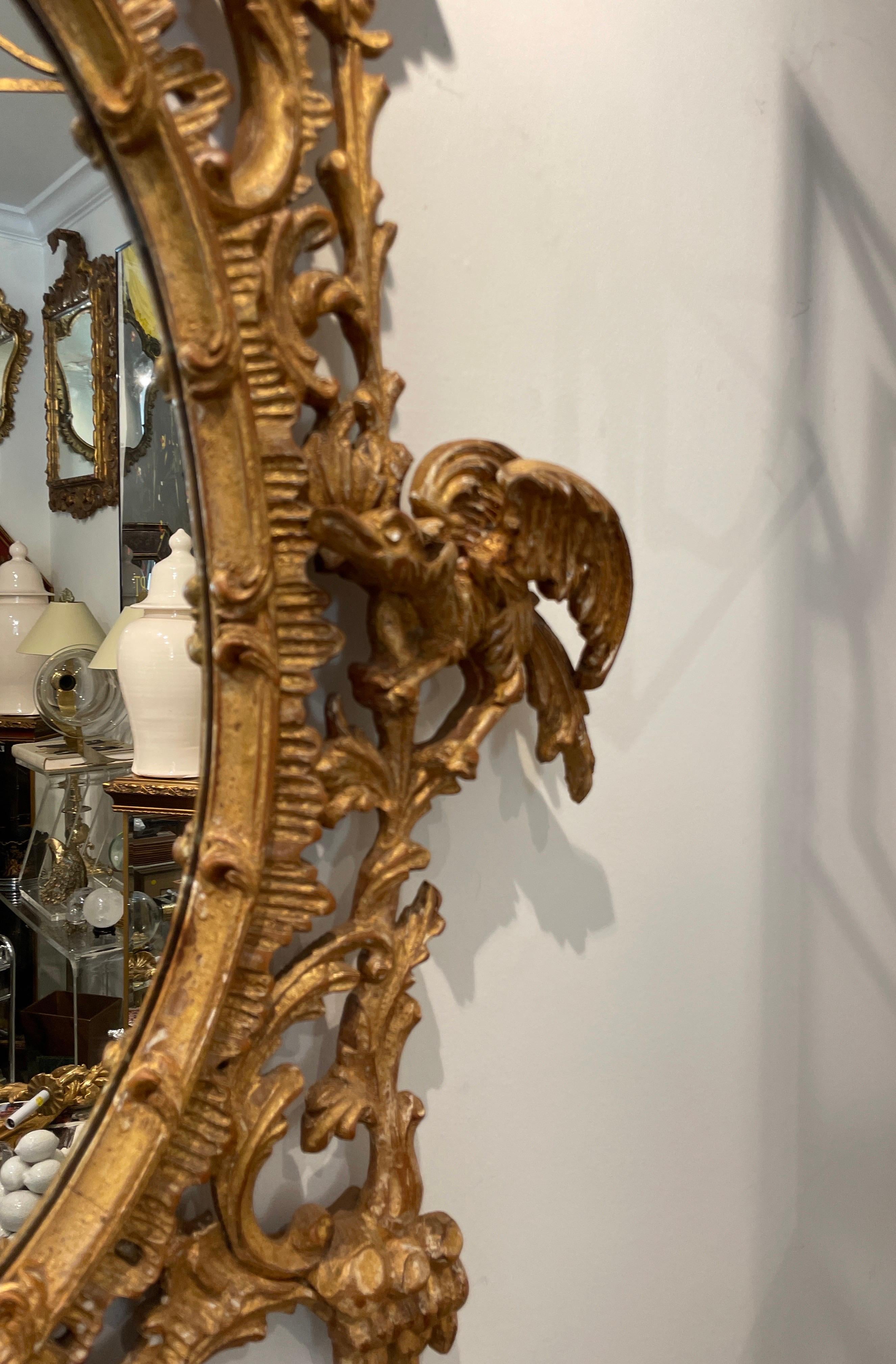 Miroir pagode Chippendale chinois vintage Bon état à West Palm Beach, FL
