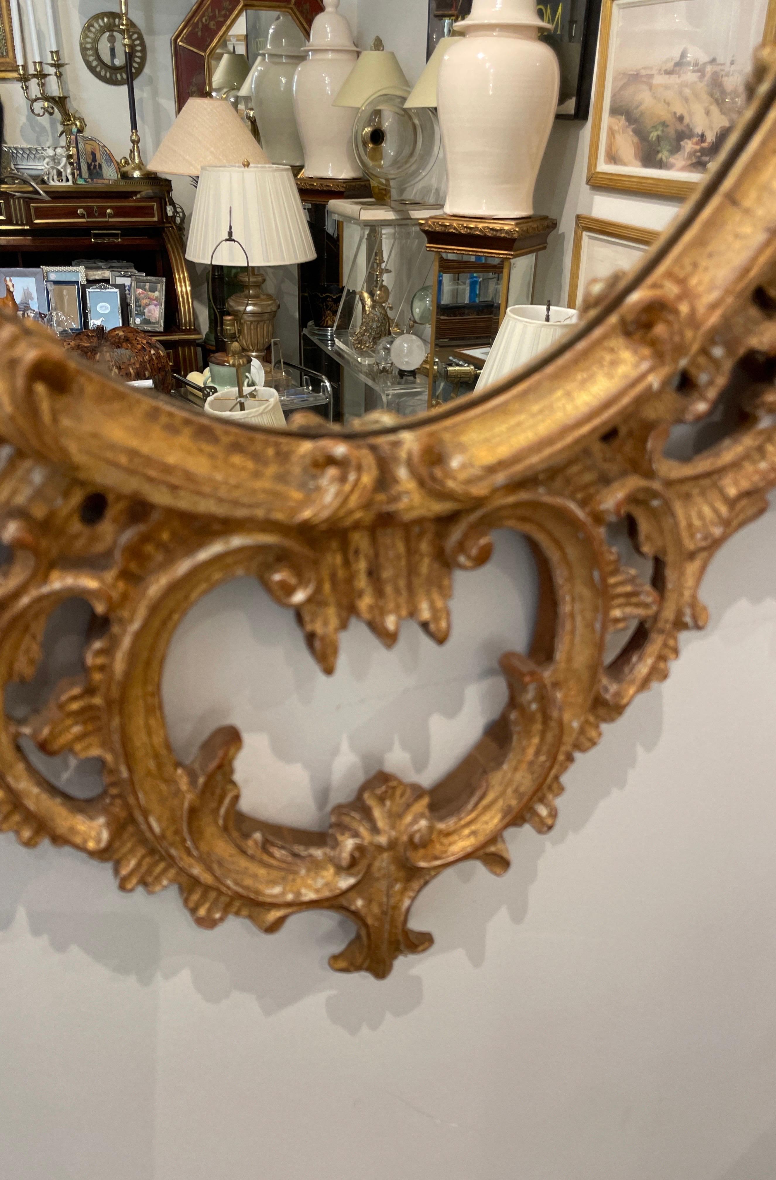 Miroir pagode Chippendale chinois vintage 1