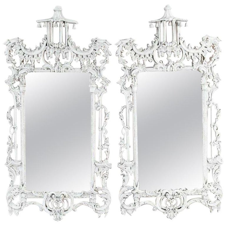 Vintage Chinese Chippendale Style Mirrors Sold Singly