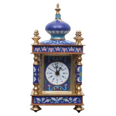 Vintage Chinese Cloisonne Mantle Clock