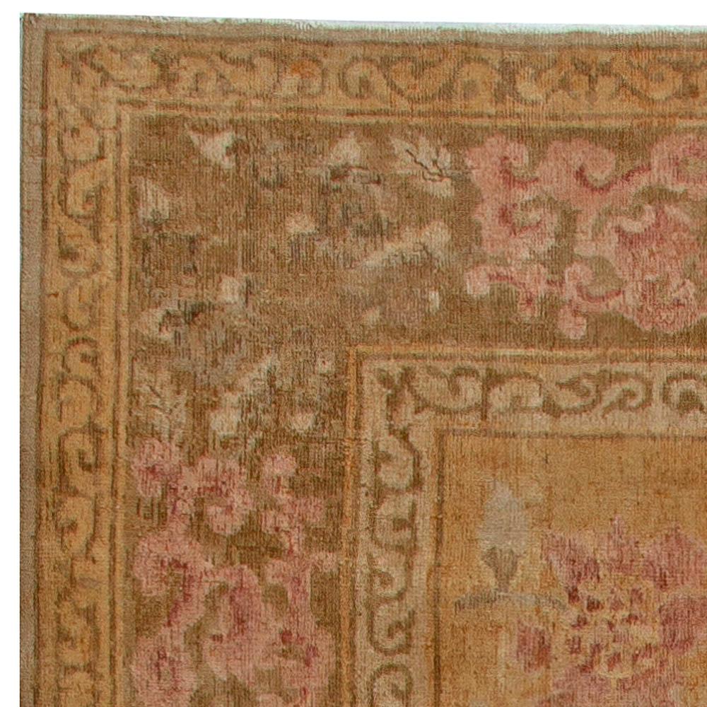 Hand-Knotted Vintage Chinese Deco Carpet For Sale