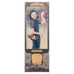Chinesisches Deko-Zigarettenplakat mit weißem Pferd im Vintage-Stil, 1936