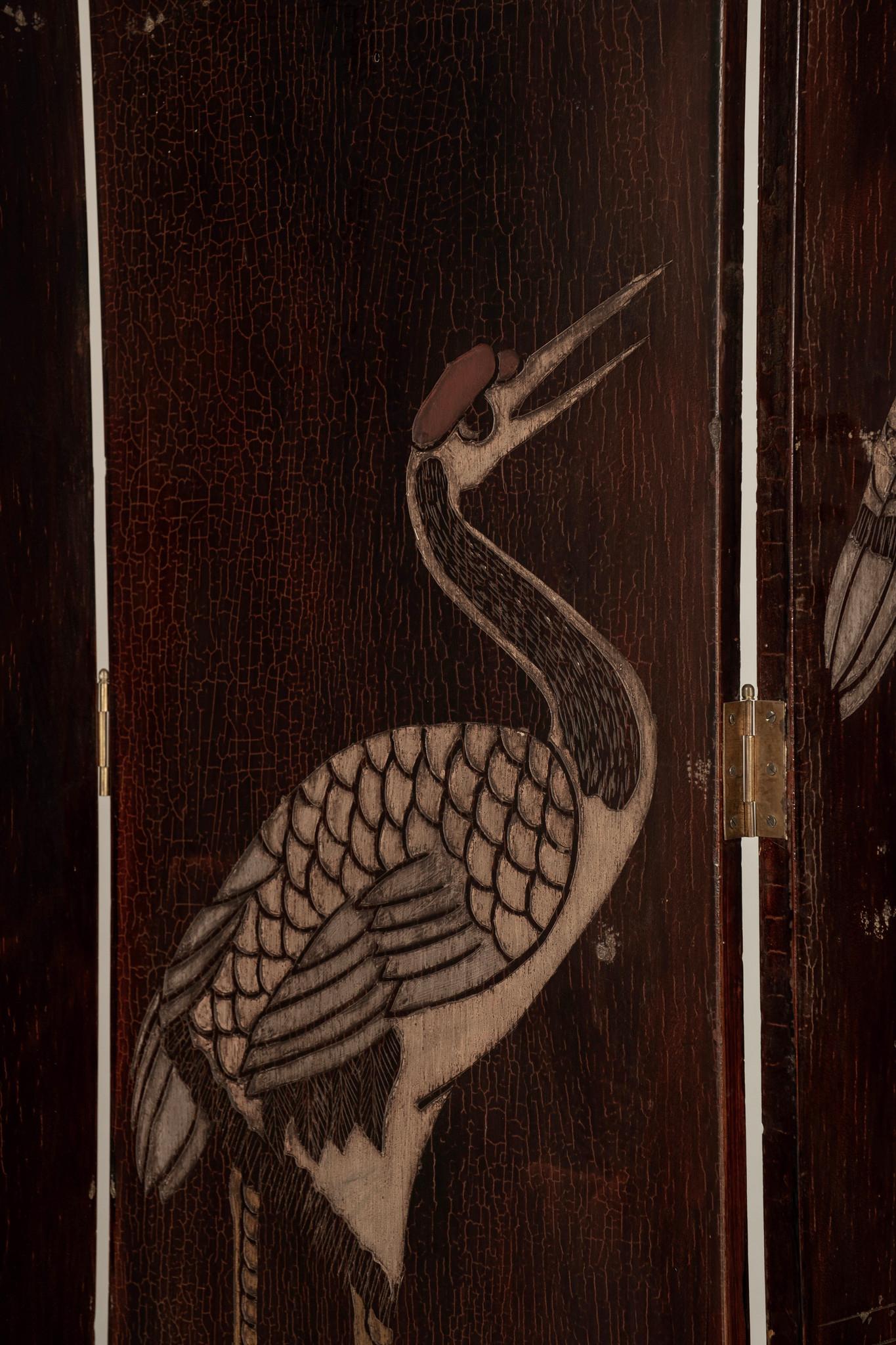 Vintage Chinese Eight Panel Coromandel Screen For Sale 7