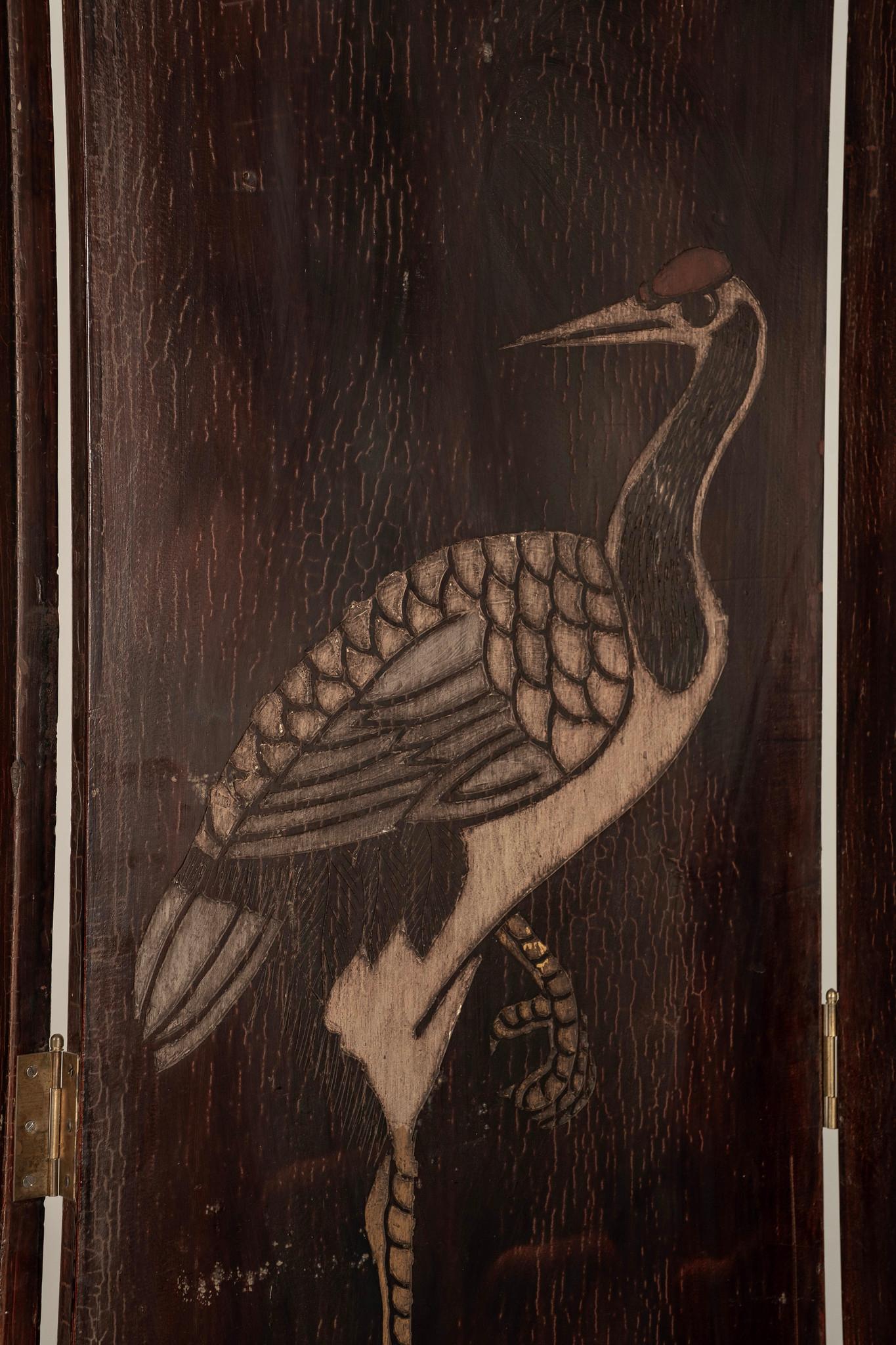 Vintage Chinese Eight Panel Coromandel Screen For Sale 8