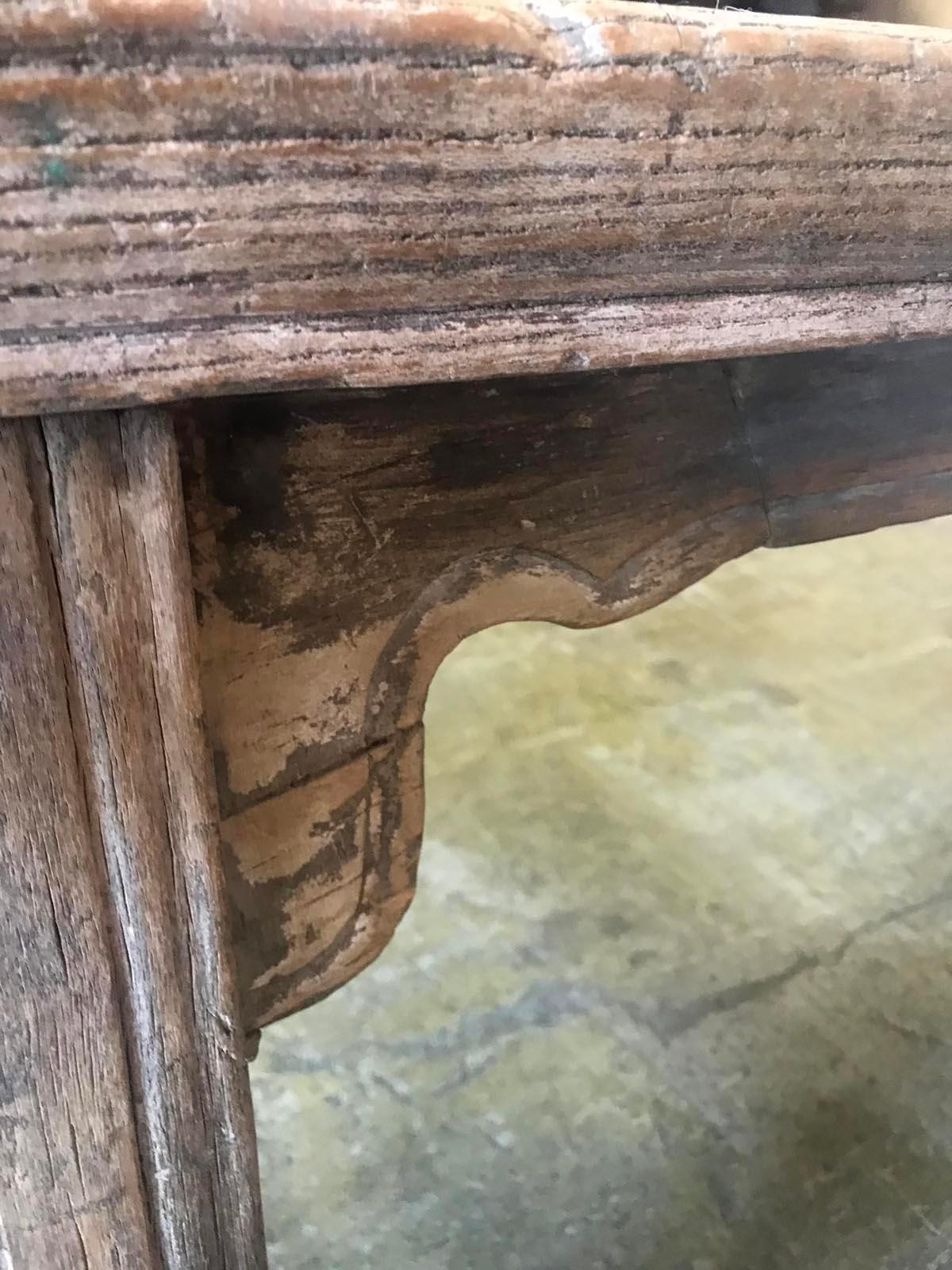 Vintage Chinese Elm Bench 5