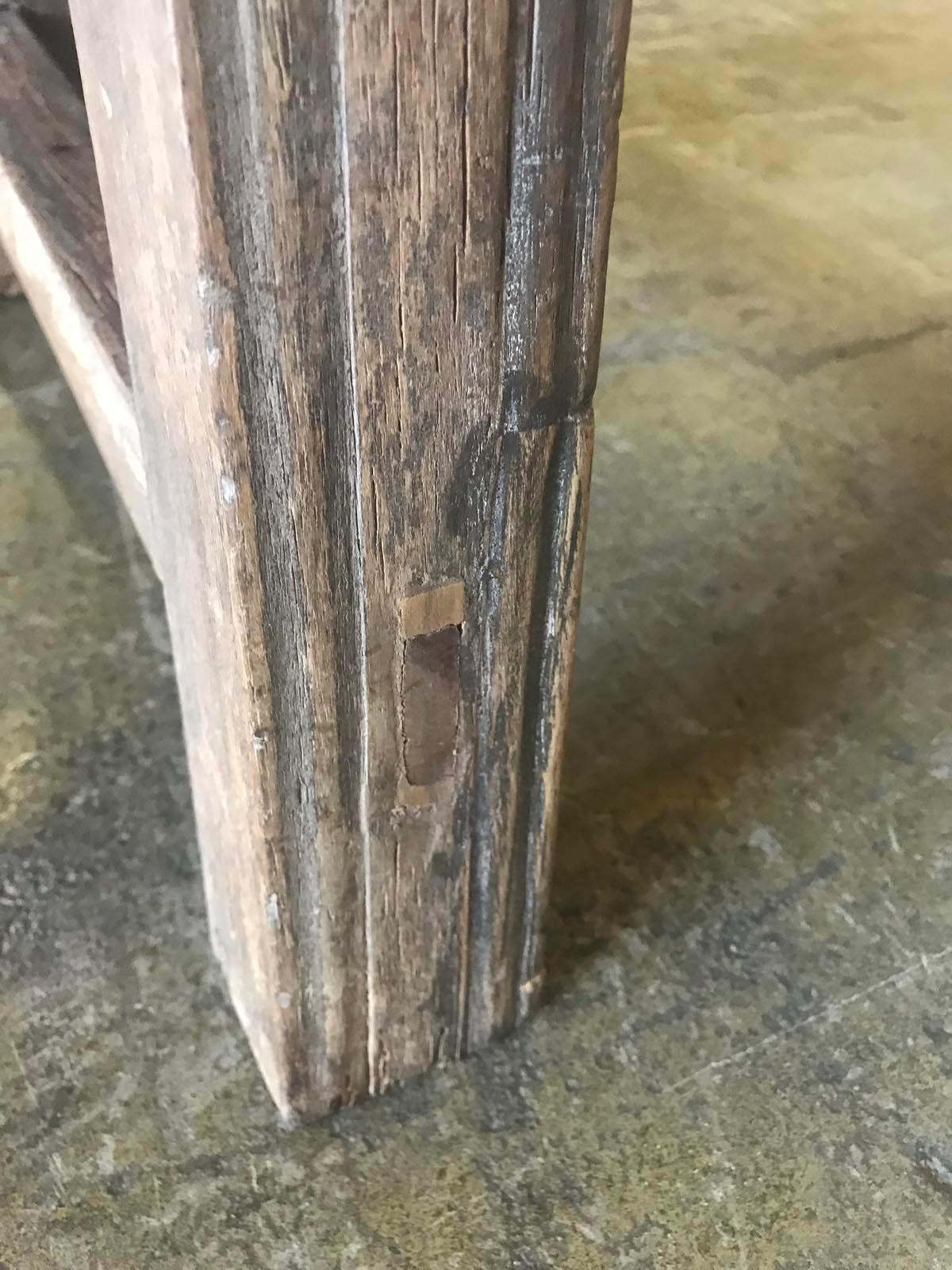 Vintage Chinese Elm Bench 6