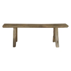 Vintage Chinese Elm Bench