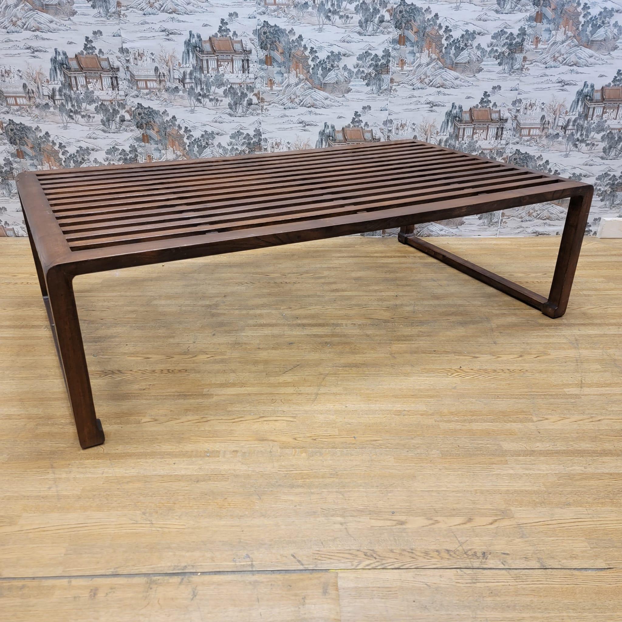 slotted coffee table