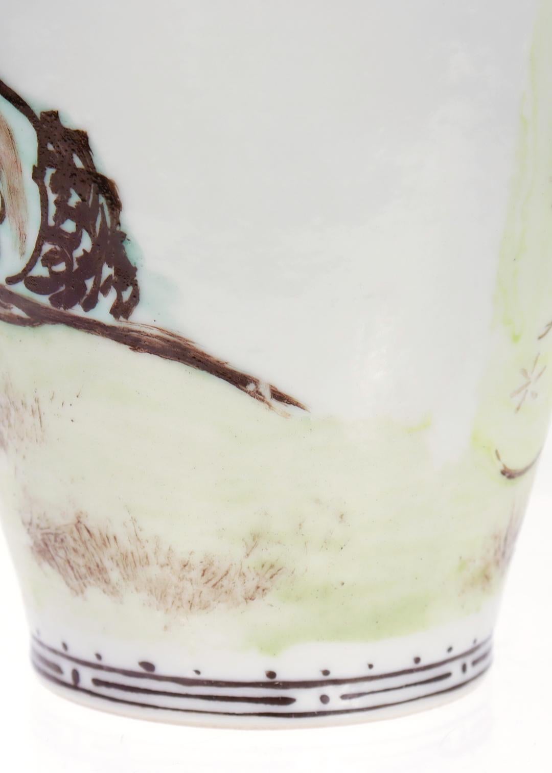 Vaso di porcellana cinese d'esportazione con guscio d'uovo d'epoca in vendita 7