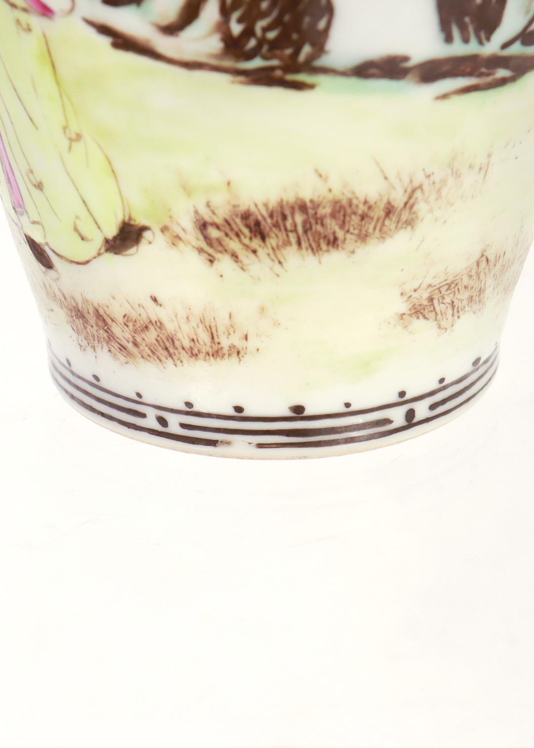 Vaso di porcellana cinese d'esportazione con guscio d'uovo d'epoca in vendita 8