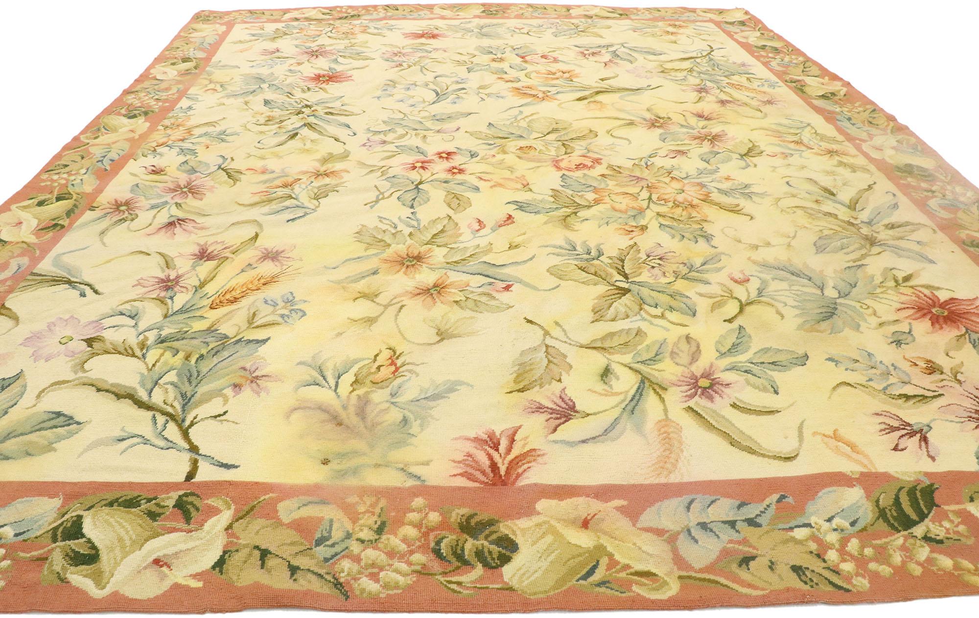 tapis fleuri style anglais