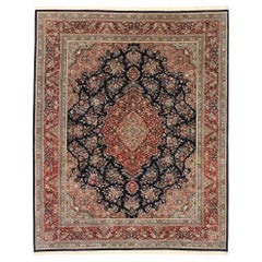 Vintage Chinese Floral Rug with Traditional Persian Style